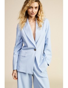 Dixie blazer met één rij knopen en klepzakken