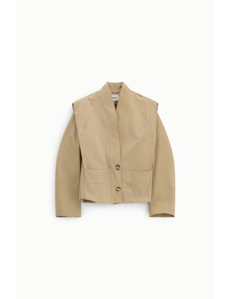 Korte blazer met dubbele borstzak en sluiting met twee knopen Dixie