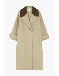Lange trenchcoat met contrasterende details Dixie 2