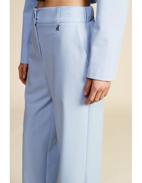 Dixie Palazzo-broek met hoge taille en wijde pijpen