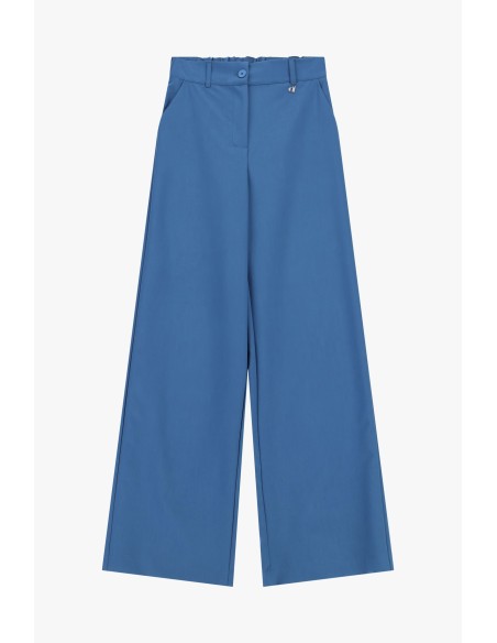 Dixie Palazzo-broek met hoge taille en plooien