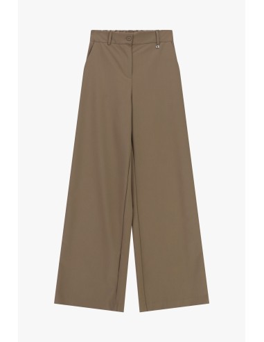 Dixie Palazzo-broek met hoge taille en plooien