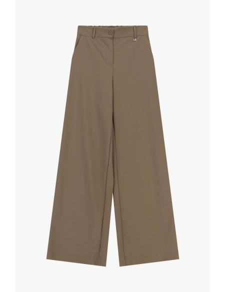 Dixie Palazzo-broek met hoge taille en plooien