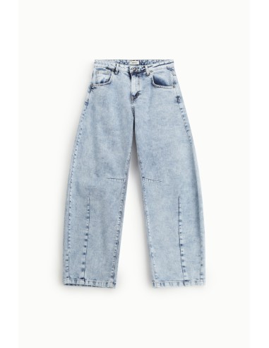 Dixie-jeans met wijde pijpen en contrasterende naden aan de voorkant