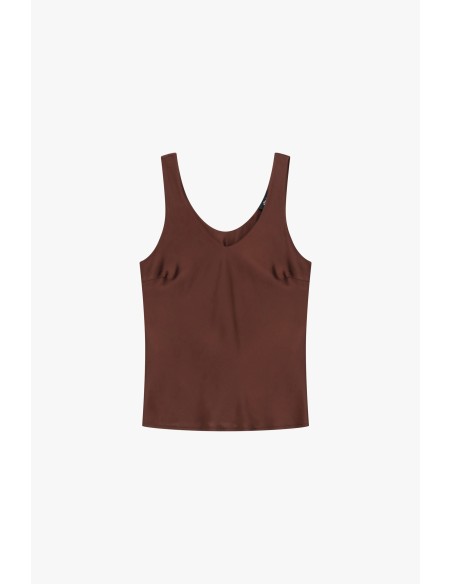 Dixie Tanktop Met Wijde Halslijn En Losse Pasvorm