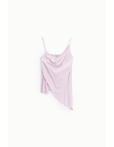 Asymmetrische top met drapering en dunne schouderbandjes Dixie