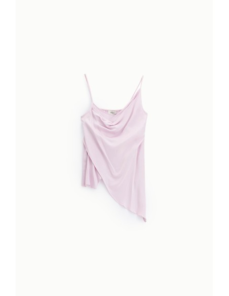 Asymmetrische top met drapering en dunne schouderbandjes Dixie