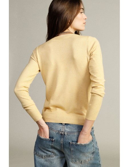 Basic Dixie pullover met ronde hals