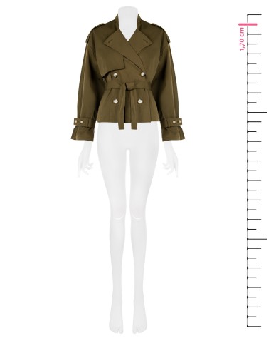 Korte trenchcoat Rinascimento
