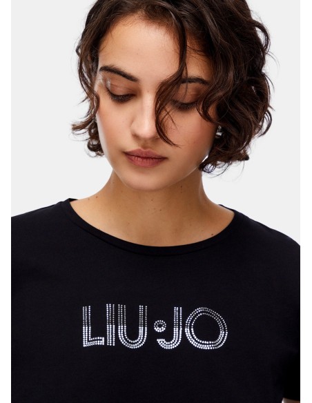 T-shirt met strass van Liu Jo