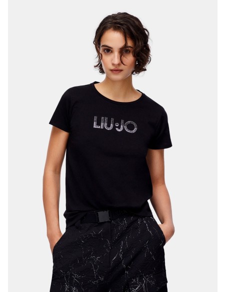 T-shirt met strass van Liu Jo