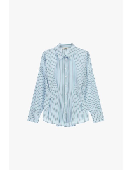 Gestreepte blouse met lange mouwen en knoopsluiting aan de voorkant Dixie