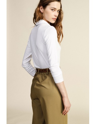 Dixie Regular-fit blouse met klassieke kraag en lange mouwen