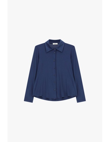 Dixie Regular-fit blouse met klassieke kraag en lange mouwen