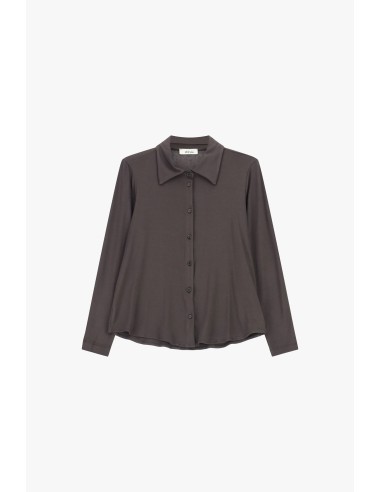 Dixie Regular-fit blouse met klassieke kraag en lange mouwen
