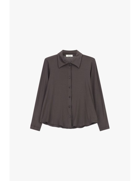 Dixie Regular-fit blouse met klassieke kraag en lange mouwen