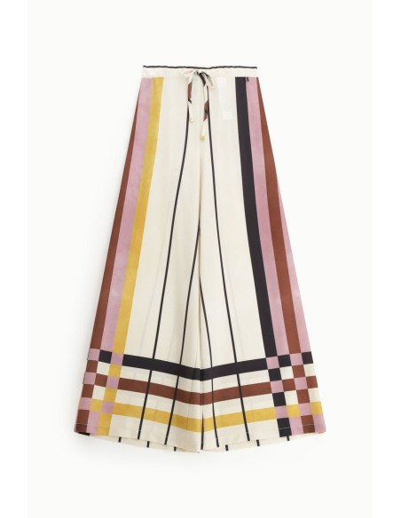 Dixie Palazzo-broek met streeppatroon