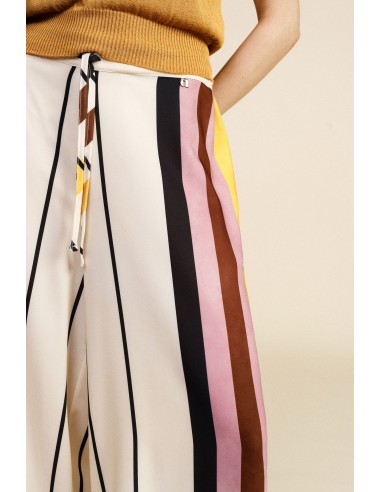 Dixie Palazzo-broek met streeppatroon