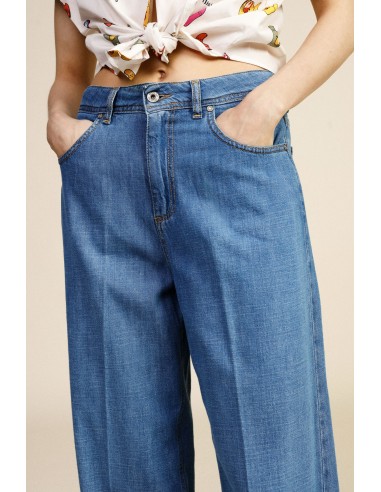 Dixie-jeans met wijde pijpen en franjes