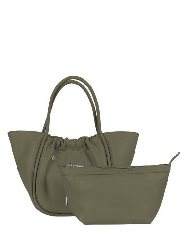 Maxi-handtas van imitatieleer met uitneembare binnenpochette en afneembare schouderriem Rinascimento