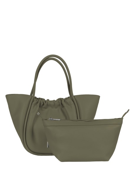 Maxi-handtas van imitatieleer met uitneembare binnenpochette en afneembare schouderriem Rinascimento
