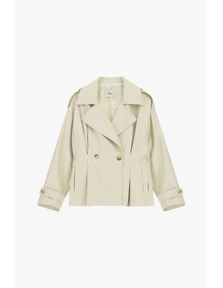Korte double-breasted blazer met gestructureerde schouders Dixie