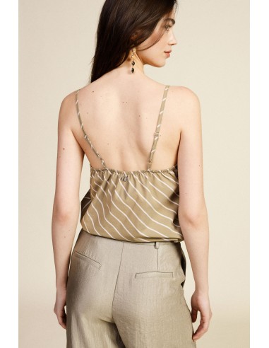 Top met dunne schouderbandjes en kanten details Dixie