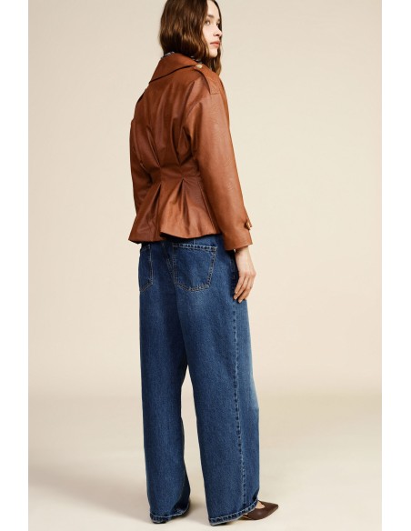Dixie-jeans met wijde pijpen, hoge taille en zakken