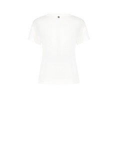 Regular T-shirt van katoen met kattenprint en strass-steentjes van Rinascimento 2