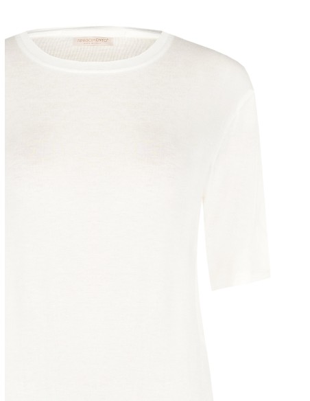 Regular T-shirt van ultralichte viscose Rinascimento