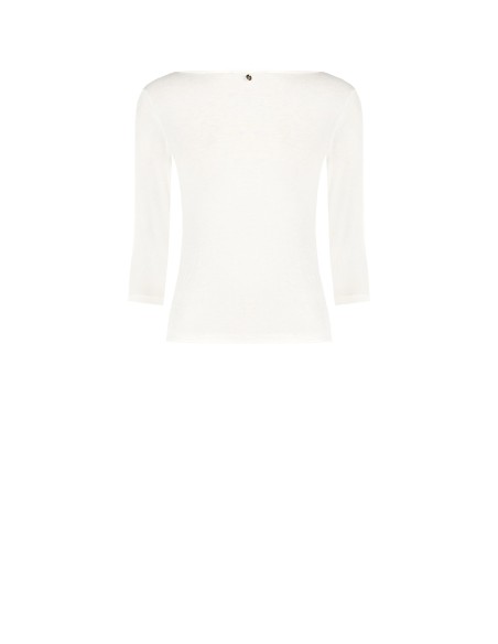 Aansluitend T-shirt van ultralichte viscose met 3/4-mouwen Rinascimento