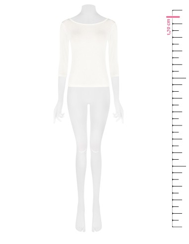 Aansluitend T-shirt van ultralichte viscose met 3/4-mouwen Rinascimento