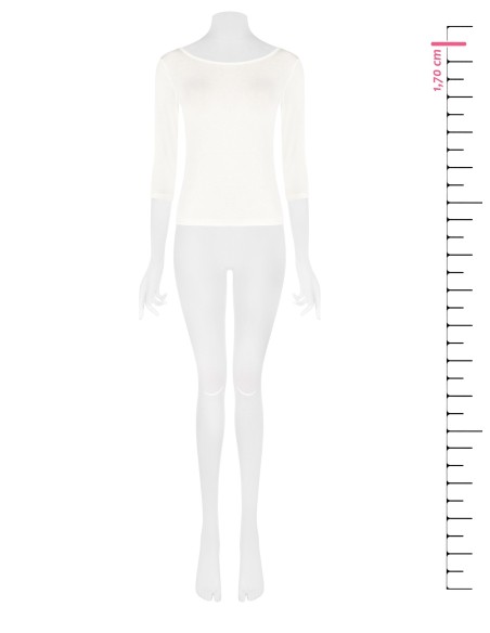 Aansluitend T-shirt van ultralichte viscose met 3/4-mouwen Rinascimento
