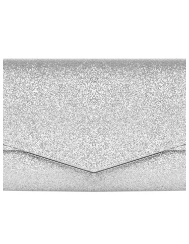 Harde glitterclutch met interne kettingschouderriem Rinascimento