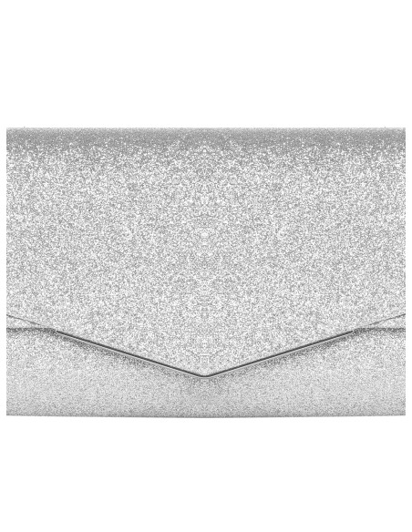 Harde glitterclutch met interne kettingschouderriem Rinascimento