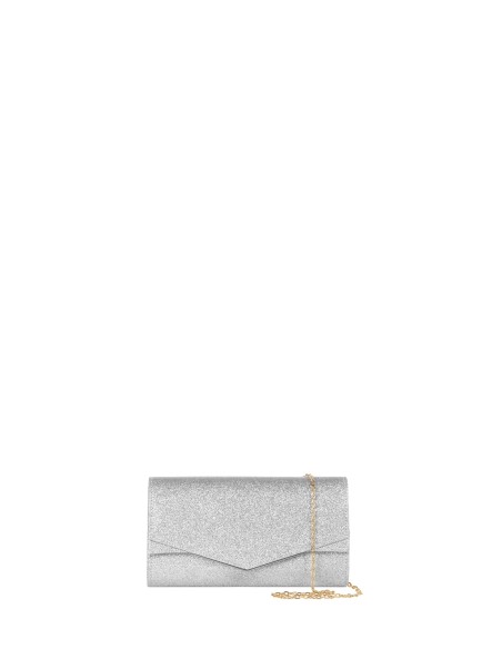 Harde glitterclutch met interne kettingschouderriem Rinascimento