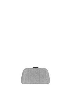 Mini-harde clutch van lamé met glittereffect en interne schouderriem met ketting geschniegelt 2