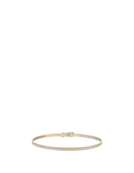 Smalle riem van imitatieleer met ringen Rinascimento