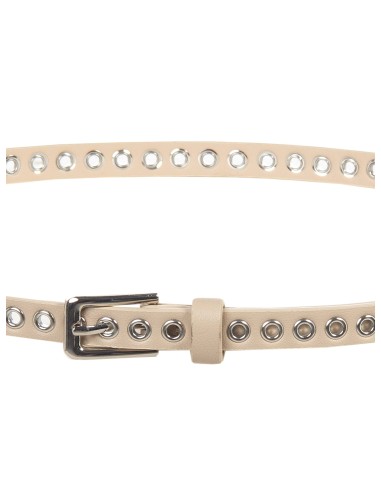 Smalle riem van imitatieleer met ringen Rinascimento