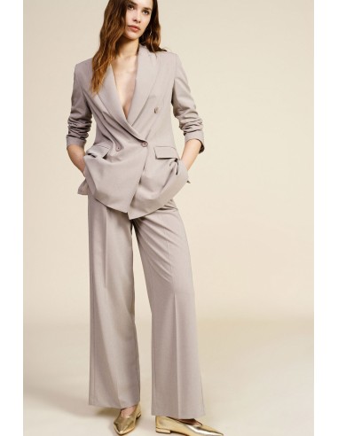 Dixie broek met wijde pijpen, hoge taille en zijzakken