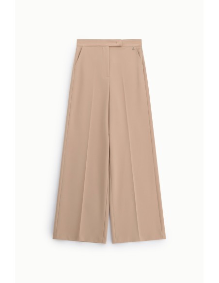 Dixie broek met wijde pijpen, hoge taille en zijzakken