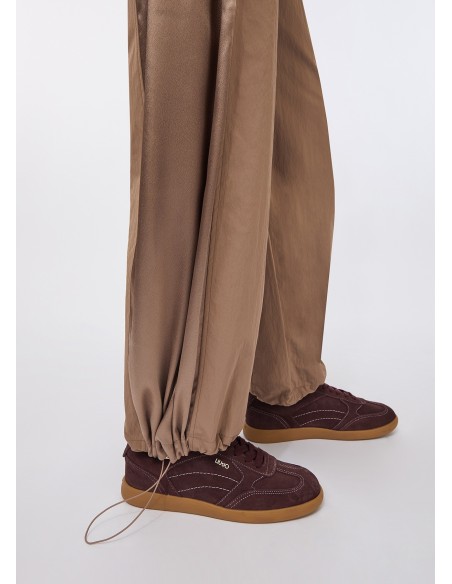 Joggingbroek van nylon en satijn van Liu Jo