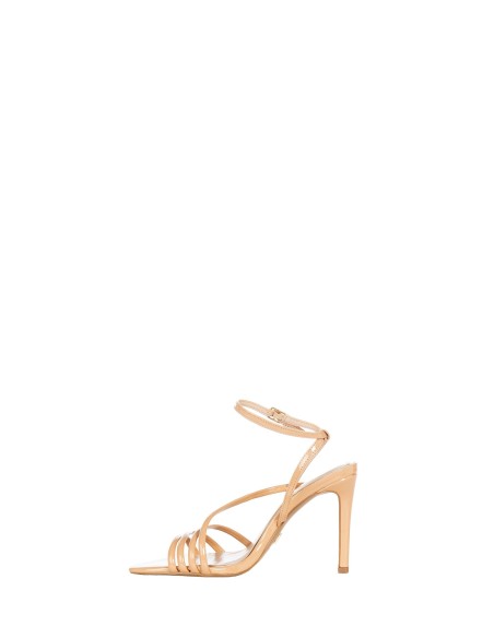 Lakleren sandalen met hoge hak van Rinascimento