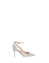 Lamé pumps met glittereffect en enkelbandje Rinascimento