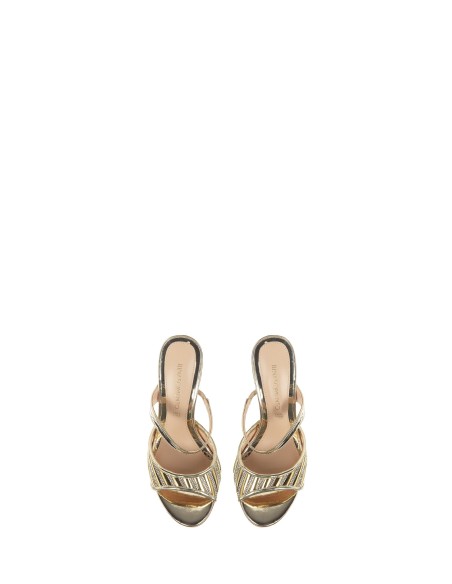 Open sandalen met strassstrepen Rinascimento