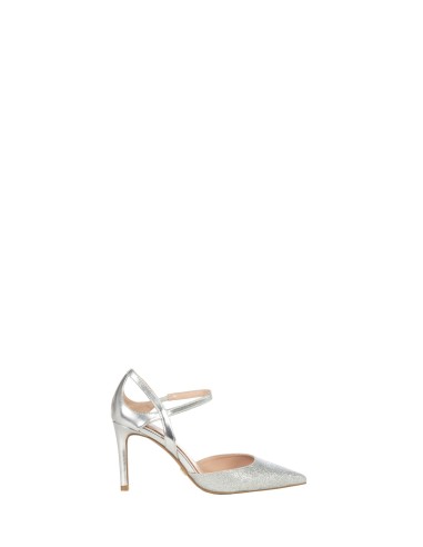 Pumps met gekruiste bandjes en glitterneus Risascimento