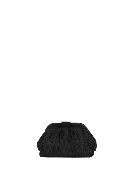 Gevlochten strolook-clutch met afneembare schouderketting van Rinascimento