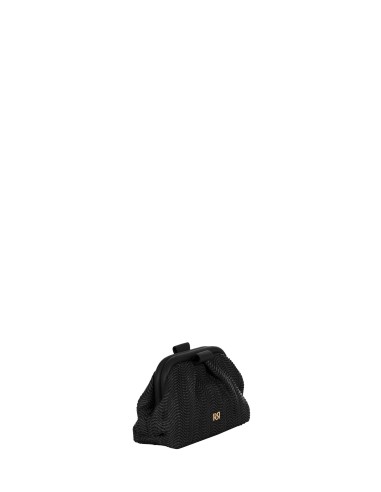 Gevlochten strolook-clutch met afneembare schouderketting van Rinascimento