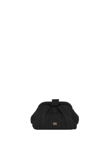 Gevlochten strolook-clutch met afneembare schouderketting van Rinascimento