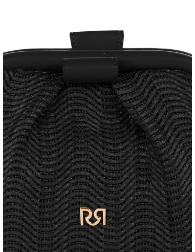 Gevlochten strolook-clutch met afneembare schouderketting van Rinascimento